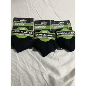 X3 Wrightsock Black Coolmesh II Low One Socks Mens Size S L62930
